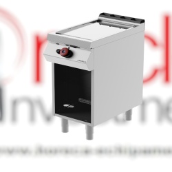 Grill simplu pe gaz cu placă netedă, dulap neutru deschis, Desco Italia