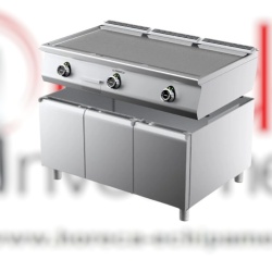 Grill triplu electric cu placă netedă, compartiment inferior neutru închis, Sfera by Desco
