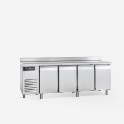Masă congelare pentru patiserie cu 4 uși și rebord, 28 tăvi 600x400 mm, Smaref - Img 5
