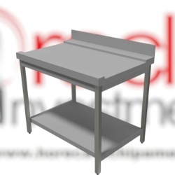 Masă de ieșire cu poliță, 1600x600x850 mm