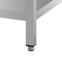 Masă de lucru eco inox cu poliță 1000x700x850 mm - Img 5