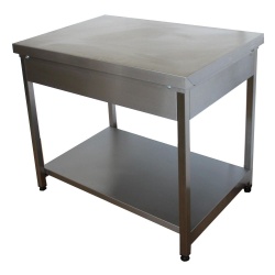 Masă de lucru oțel inoxidabil 220x70x86 cm - Img 3