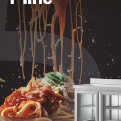 Masă frigorifică cu uși de sticlă 1469x850 mm, Infrico - Img 7