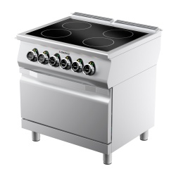 Mașină de gătit electrică cu plită cu 4 zone de coacere și cuptor electric Desco - Img 2
