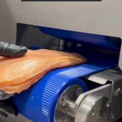 Mașină profesională pentru feliat piept de pui GASER MB-400, capacitate până la 400 kg/h - Img 4