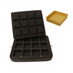 Placă pentru aparatul de tarte, 12 forme pătrate 72 mm - Img 2