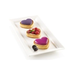 Placă pentru aparatul de tarte, 30 forme inimă 51x46 mm - Img 3