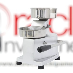 Presă manuală de format Hamburger, inox 100 mm