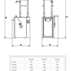 Șpriț pentru umplut cârnați hidraulic vertical, 50 L Gaser - Img 5