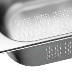 Tavă de inox (perforată) GN1/2 h 150 mm - Img 3
