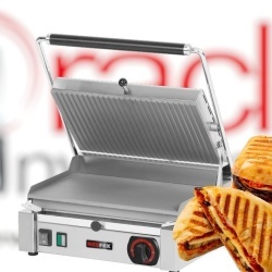 Toaster Panini cu mecanism prin apăsare pe plăci