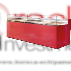 Vitrină cu temperatură dublă de expunere prăjituri 978x1040 mm, patiserie, cofetărie sau brutărie Infrico