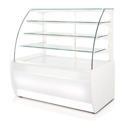 Vitrină frigorifică cofetărie 1020 mm cu sticlă curbată, Rapa Polonia - Img 5
