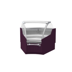 Vitrină frigorifică de expunere, curbată, inox 1531x1220 mm, Infrico - Img 8
