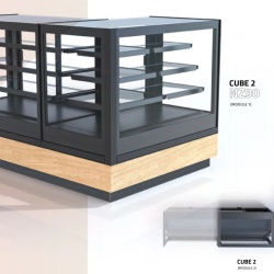 Vitrină frigorifică pentru înghețată CUBE 2 DEEP ICE, 14 cuve 165x360 mm - Img 2