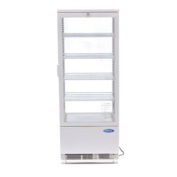 Vitrină frigorifică verticală, 98 Litri albă - Img 2