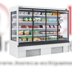 Vitrină frigorifică verticală, plug in 2500x2000 mm, Rotterdam magazin sau supermarket, Infrico