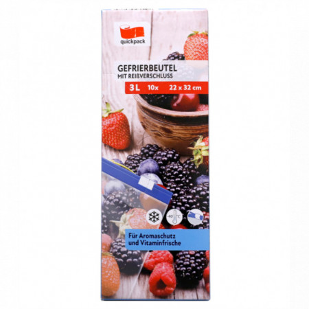 Punga congelator 3l 22*32cm 10 buc inchidere fermoar