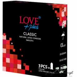 Prezervative love plus classic 3 buc