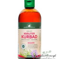 Spumant de Baie Herbamedicus cu Extract de Rozmarin, 500ml, Efect Revigorant și Tonifiant, Îngrijire Terapeutică pentru Corp și Relaxare Musculară, Calitate Germania