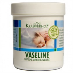 Vaselină Farmaceutică Krauterhof, 100ml – Protecție Pură și Hidratare pentru Piele Foarte Uscată și Crăpată – Barieră împotriva Vântului și Frigului – Calitate Germană conform Standardelor Farmaceutice