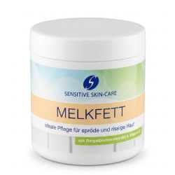Crema tip unguent Melkfett Sensitive Skin-Care, cu Extract de Gălbenele și Vitamina E, pentru piele aspră și crăpată, 250 ml