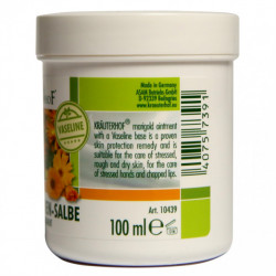 Unguent cu Gălbenele și Vaselină Krauterhof, 100ml – Bază Protectoare pentru Piele Foarte Uscată, Crăpată sau Expusă la Intemperii – Efect Cicatrizant și Izolator – Calitate Germană - Img 3