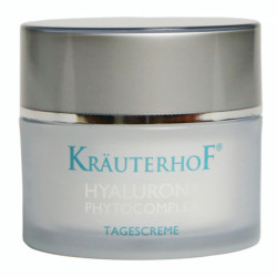 Cremă de Zi Krauterhof Hyaluron+ Phytocomplex, 50ml – Hidratare Intensă cu Acid Hialuronic și 7 Extracte Naturale – Efect de Umplere a Ridurilor, Protecție și Revitalizare – Calitate Germană