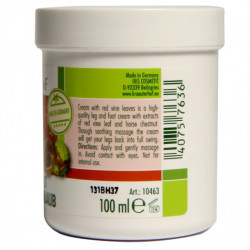 Cremă Krauterhof cu Castane și Frunze de Viță de Vie Roșie, 100ml – Tratament Revitalizant pentru Picioare Grele – Stimulează Circulația și Tonifică Venele – Format Practic în Tub – Calitate Germană - Img 2