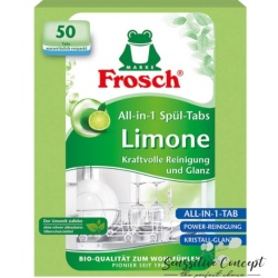 Detergent capsule ALL in ONE pentru masina de spalat vase, aroma lime, 50 spalari Frosch