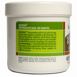 Exfoliant de Corp Krauterhof cu Cacao și Unt de Shea, 400g – Scrub Delicat cu Particule de Zahăr pentru O Piele Catifelată și Hidratată – Efect de Regenerare și Parfum Irezistibil – Calitate Germană - Img 3