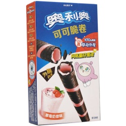 OREO rulouri cu aroma de milkshake de capsuni 50gr