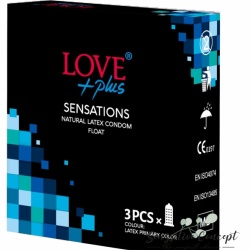 Prezervative love plus sensations 3 buc