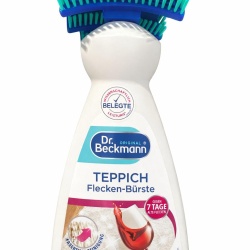 Solutie Curatare Covoare si Tapiterii Dr. Beckmann Teppich Flecken-Bürste, Formula cu Oxigen Activ si Perie Aplicatoare Inclusa, Elimina Petele Dificile si Mirosurile Neplacute, 650 ml