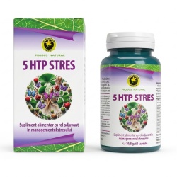 Supliment alimentar 5 HTP STRES, Hypericum Impex, adjuvant în managementul stresului și relaxare, 60 capsule