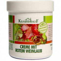 Cremă Krauterhof cu Castane și Frunze de Viță de Vie Roșie, 100ml – Tratament Revitalizant pentru Picioare Grele – Stimulează Circulația și Tonifică Venele – Format Practic în Tub – Calitate Germană