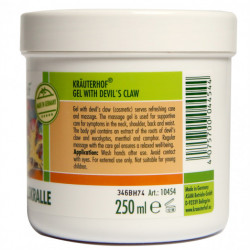 Gel cu Gheara Diavolului Krauterhof, 250ml – Gel Antiinflamator pentru Masaj Corporal, Relaxare Articulară și Musculară – Formulă Revigorantă cu Extract de Rădăcină de Harpagophytum – Calitate Germană - Img 3
