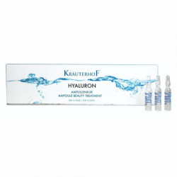 Set 14 Fiole cu Acid Hialuronic Krauterhof, 14 x 2ml – Tratament Intensiv de Hidratare, Umplere Riduri și Regenerare – Complex Hyaluron+ Phytocomplex – Cură pentru 14 Zile – Calitate Germană