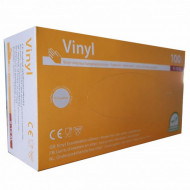 Manusi de examinare din vinyl marimea XL 100buc transparente