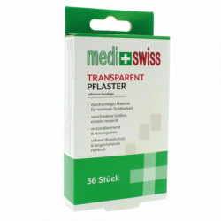 Plasturi transparenti Medi+Swiss 36 bucati