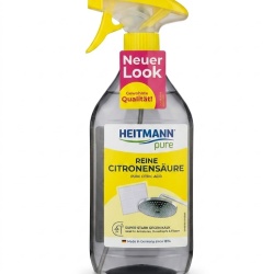 Soluție Anticalcar Heitmann Pure Acid Citric Pur, 500ml – Putere Naturală de Curățare și Decalcifiere