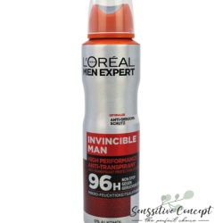 Antiperspirant 96h L'Oreal Men Expert Invincible Man, 150 ml