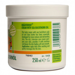 Cremă de Corp Krauterhof cu Ulei de Cătină, 250ml – Hidratare Intensă, Vitaminizare și Regenerare pentru Piele Uscată și Sensibilă – Protecție Antioxidantă – Calitate Germană - Img 3