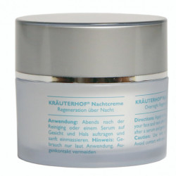 Cremă de Noapte Krauterhof Hyaluron+ Phytocomplex, 50ml – Hidratare Intensă cu Acid Hialuronic și 7 Extracte Naturale – Anti-Aging, Regenerare și Umplere Riduri Fine – Calitate Germană - Img 2