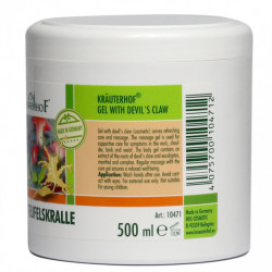Gel cu Gheara Diavolului Krauterhof, 500ml – Gel Antiinflamator pentru Masaj Corporal, Relaxare Musculară și Articulară – Formulă Revigorantă cu Extract de Rădăcină de Harpagophytum – Calitate Germană - Img 3