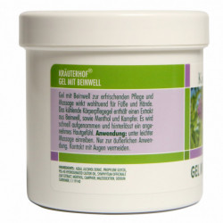 Gel cu Tătăneasă Krauterhof, 250ml – Gel pentru Masaj și Recuperare cu Efect Antiinflamator – Susține Regenerarea Articulațiilor, Oaselor și Tendonelor – Calitate Germană - Img 2
