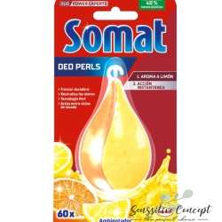 Odorizant pentru masina de spalat vase Somat, Deo Duo-Perls, Lemon & Orange, 17 g