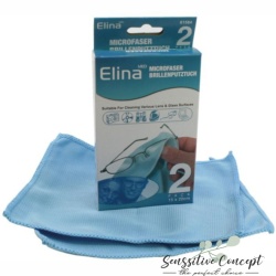 Set de 2 lavete pentru ochelari microfibra, 20 x 15 cm Elina Med