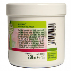Cremă de Corp Krauterhof cu Ulei de Măceșe, 250ml – Hidratare Intensă, Regenerare și Elasticitate – Ideală pentru Piele Uscată și Prevenirea Semnelor de Îmbătrânire – Calitate Germană - Img 3