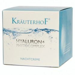 Cremă de Noapte Krauterhof Hyaluron+ Phytocomplex, 50ml – Hidratare Intensă cu Acid Hialuronic și 7 Extracte Naturale – Anti-Aging, Regenerare și Umplere Riduri Fine – Calitate Germană - Img 3